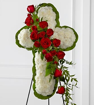 The Floral Cross Easel