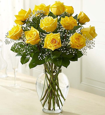 Rose Eleganceâ„¢ Premium Long Stem Yellow Roses